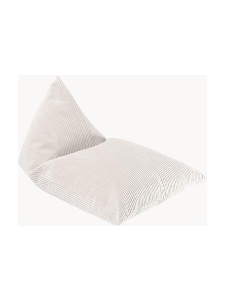 Dětský vak na ležení z manšestru Sugar, Bílá, Š 70 cm, V 70 cm