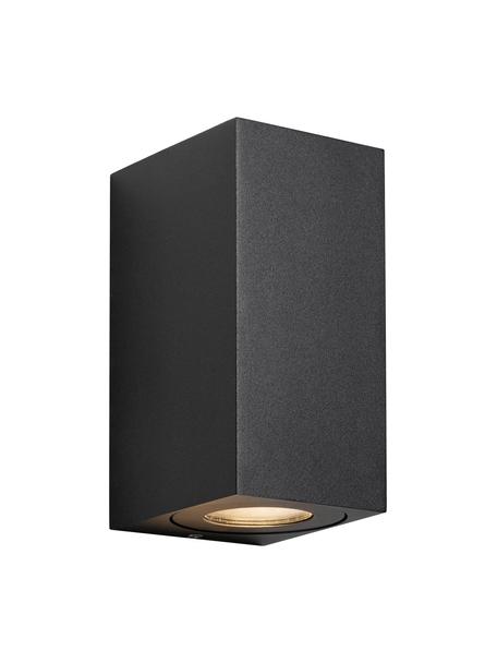 Vonkajšia nástenná lampa Canto Kubi, Čierna, Š 9 x V 17 cm