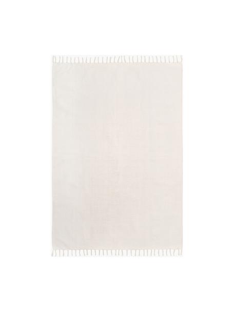 Ręcznie tkany dywan z bawełny Agneta, 100% bawełna, Kremowobiały, S 160 x D 230 cm (Rozmiar M)