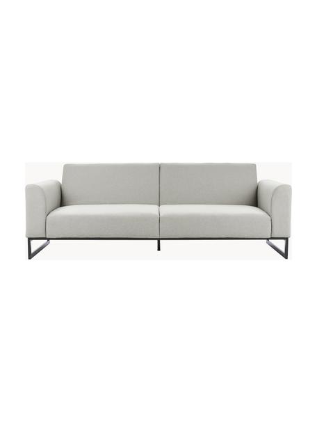 Schlafsofa Josephine (3-Sitzer), Bezug: 100% Polyester Der strapa, Gestell: Massives Kiefernholz und , Webstoff Hellgrau, B 238 x T 85 cm