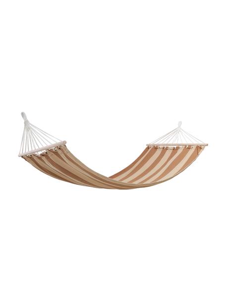 Hamaca a rayas Relax, Estructura: madera, Beige, marrón, An 100 x L 200