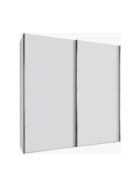 Armario Monaco, 2 puertas correderas, Estructura: material de madera recubi, Barra: metal recubierto, Blanco, An 198 x Al 217 cm