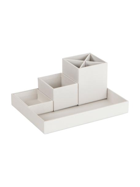 Büro-Organizer-Set Lena, 4-tlg., Fester, laminierter Karton
(100 % recyceltes Papier), Greige, Set mit verschiedenen Grössen