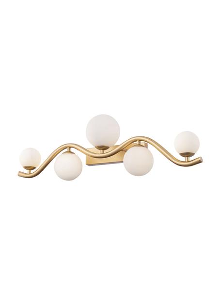 Aplique de vidrio Uva, Estructura: metal, Dorado, An 75 x F 16 cm