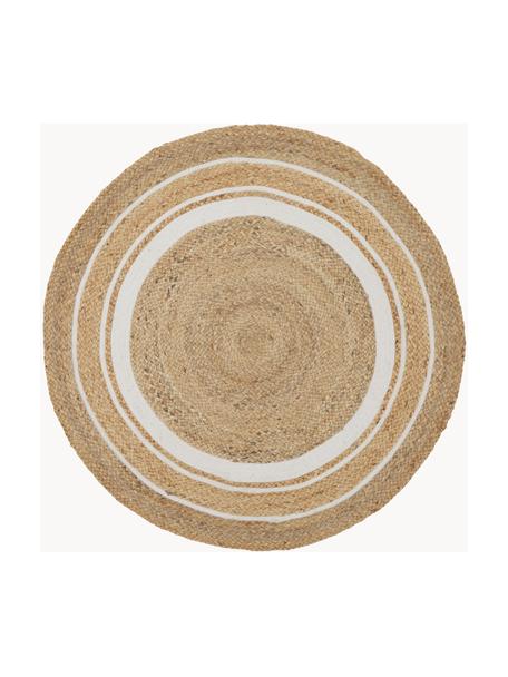 Rond juten vloerkleed Clover, handgemaakt, 75% jute, 25% katoen

Het materiaal dat in dit product wordt gebruikt, is getest op schadelijke stoffen en gecertificeerd volgens STANDARD 100 door OEKO-TEX®, HOHENSTEIN HTTI, 16.HIN.79297., Bruin, wit, Ø 120 cm (maat S)