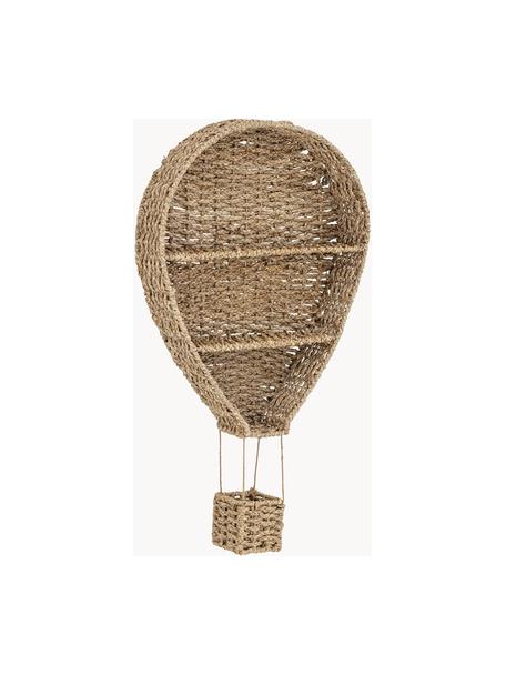 Wandregal Ditter aus Seegras, Seegras, Braun, B 59 x H 105 cm