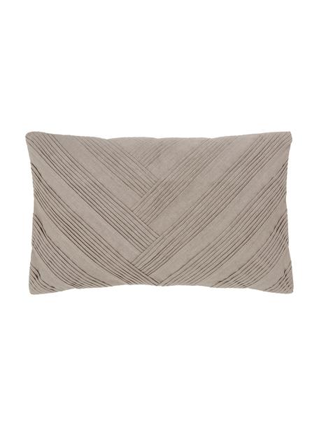 Poszewka na poduszkę z lnu Maya, 55% len, 45% bawełna, Beżowy, S 30 x D 50 cm