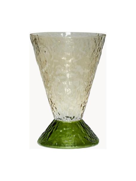 Handgemaakte vaas Abyss, Glas, Groentinten, Ø 20 x H 29 cm