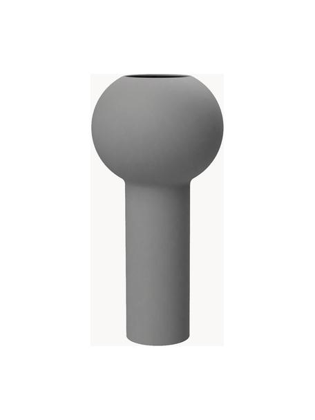 Vaso dipinto a mano Pillar, Ceramica, Grigio, Ø 17 x Alt. 32 cm