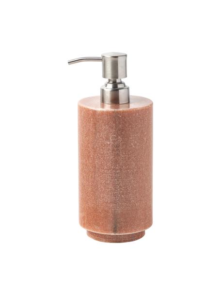 Dosatore di sapone in marmo Simba, Marmo, Terracotta, marmorizzato, argentato, Ø 8 x Alt. 19 cm