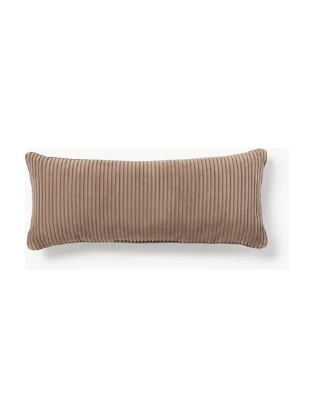 Langes Cord-Kissen Kylen, Hülle: Cord (90 % Polyester, 10 , Nougat, B 30 x L 70 cm