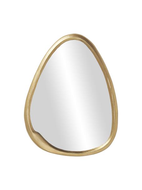 Oválné nástěnné zrcadlo se zlatým kovovým rámem Nalu, Zlatá, Š 44 cm, V 54 cm