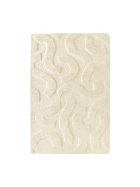 Ručně tkaný vlněný koberec Clio, Krémově bílá, Š 120 cm, D 180 cm (velikost S)