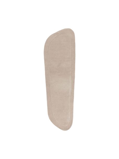 Passatoia in lana tessuta a mano dalla forma organica Shape, 100% lana

Nel caso dei tappeti di lana, le fibre possono staccarsi nelle prime settimane di utilizzo, questo e la formazione di lanugine si riducono con l'uso quotidiano, Beige chiaro, Larg. 80 x Lung. 250 cm