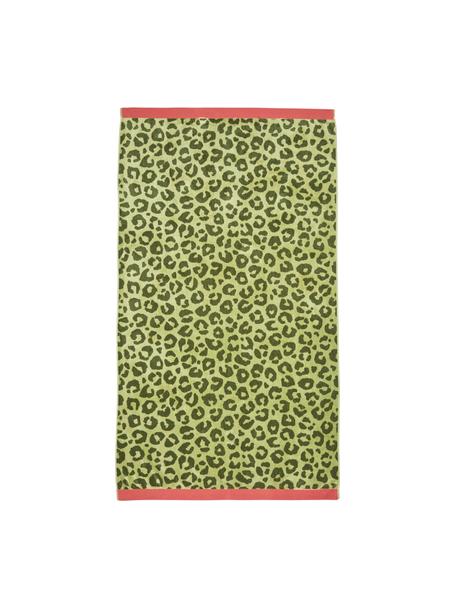 Ręcznik plażowy z bawełny Wildcat, 100% bawełna, Zielony, S 100 x D 180 cm