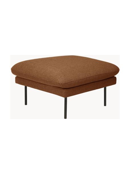 Sofa-Hocker Moby, Bezug: Polyester Der hochwertige, Gestell: Massives Kiefernholz, FSC, Webstoff Braun, B 78 x T 78 cm