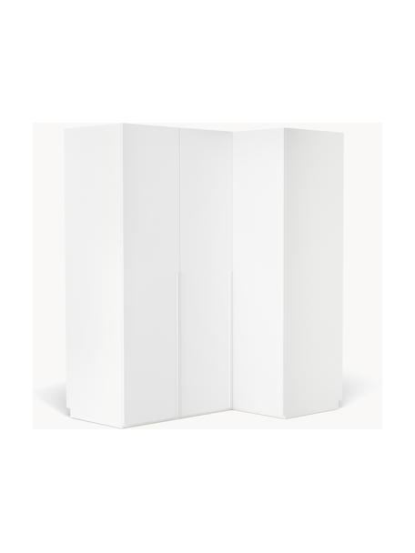 Armoire d'angle modulaire Leon, larg. 165 cm, plusieurs variantes, Blanc, Basic Interior : larg. 165 x haut. 200 cm, avec module d'angle