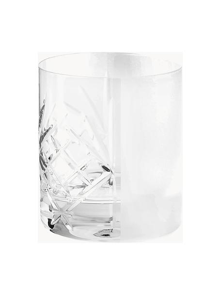 Vasos con relieves Intagli, 6 uds., Vidrio, Transparente, Ø 9 x Al 9 cm, 280 ml