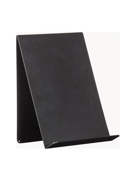 Stojak pod książkę z metalu Brook, Metal malowany proszkowo, Czarny, S 19 x W 24 cm