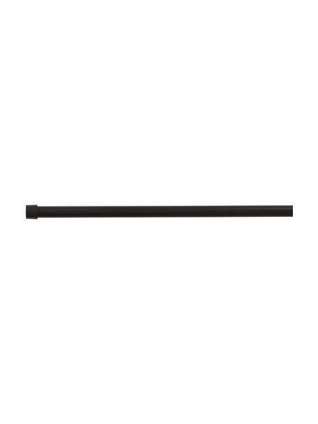 Tringle à rideaux noire Balista, long. 67-180 cm, Métal, enduit, Noir, larg. 67-180 x haut. 3 cm