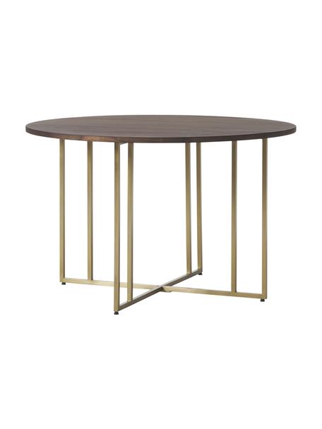 Okrúhly jedálenský stôl z mangového dreva Luca, v rôznych veľkostiach, Mangové drevo, odtiene zlatej, Ø 120 x V 75 cm