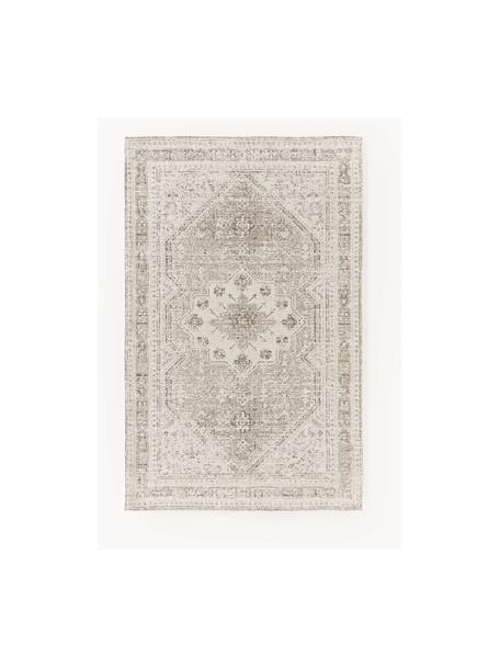 Tapis en chenille vintage Mahdi, 66 % polyester (certifié GRS), 34 % laine (certifié RWS), Tons beiges, larg. 120 x long. 180 cm (taille S)