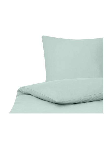 Flanelová posteľná bielizeň Biba , šalviová, Svetlozelená, 135 x 200 cm + 1 vankúš 80 x 80 cm