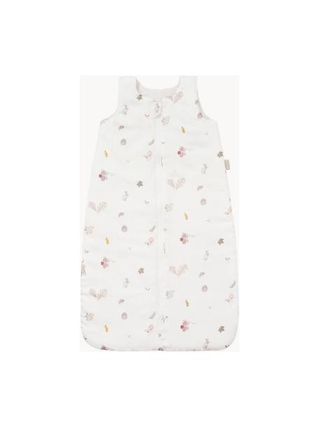 Slaapzak Fawn van biokatoen, Bekleding: 100% biokatoen, Wit, meerkleurig, B 40 x L 65 cm