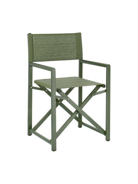 Sedia da giardino pieghevole Taylor, Seduta: materiale sintetico (610 , Struttura: alluminio verniciato a po, Verde, Larg. 55 x Prof. 45 cm