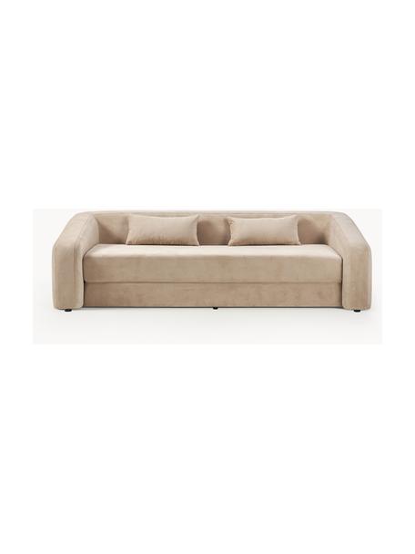 Sofa rozkładana Eliot (3-osobowa), Tapicerka: 88% poliester, 12% nylon , Nogi: tworzywo sztuczne, Beżowa tkanina, S 230 x G 100 cm