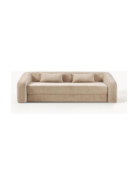 Canapé convertible 3 places Eliot, Tissu beige, larg. 230 x prof. 100 cm