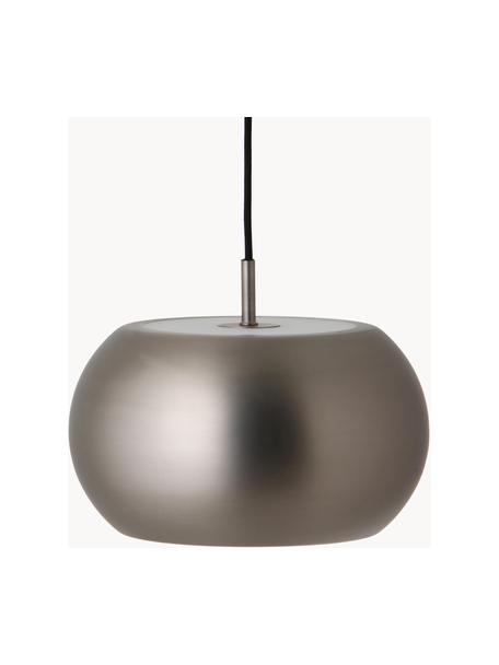 Design hanglamp BF, Lampenkap: metaal, satijn, Grijs, Ø 28 x H 16 cm