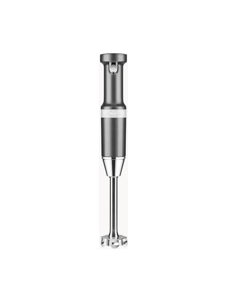 Kabelloser Stabmixer Artisan mit Zubehör, Gehäuse: Kunststoff, Behälter: Kunststoff, BPA-frei, Silberfarben, glänzend, B 12 x H 41 cm