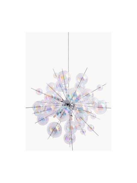 Suspension design boules en verre Explosion, Transparent, irisé, Ø 65 cm