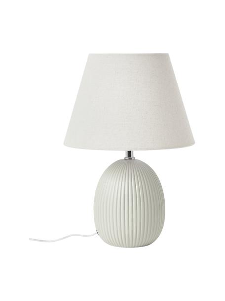 Stolní lampa Desto, Světle šedá, Ø 25 cm, V 36 cm