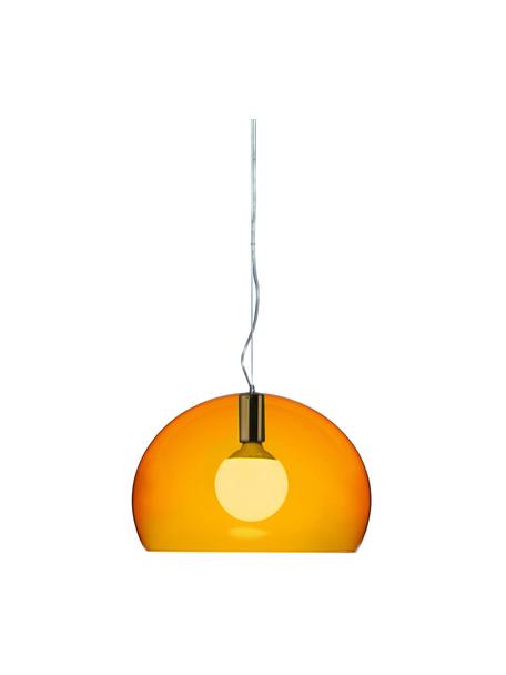 Závěsné svítidlo Small FL/Y, Oranžová, transparentní, Ø 38 cm, V 28 cm