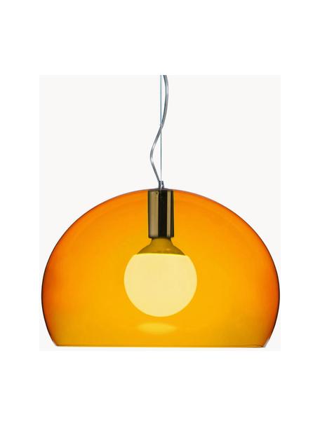 Lampa wisząca FL/Y, Pomarańczowy, transparentny, Ø 38 x W 28 cm