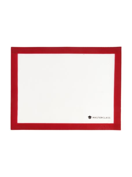 Backmatte Miner in Weiss/Rot, Kunststoff, Weiss, Rot, B 30 x L 40 cm