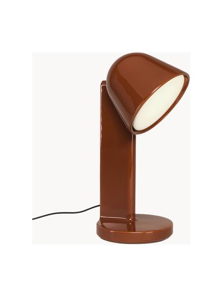 Grande lampe à poser artisanale Ceramique Down, Céramique, Rouge rouille, Ø 24 x haut. 49 cm