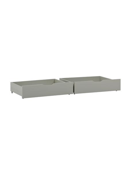 Lades Eco Comfort in grijs, 2 stuks, Vezelplaat met gemiddelde dichtheid (MDF), gelakt, Hout, grijs gelakt, B 76 x H 60 cm