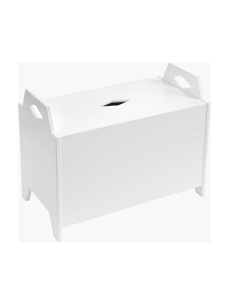 Coffre de rangement Luca, MDF, bois de bouleau, certifié FSC, Bois blanc laqué, larg. 45 x haut. 36 cm