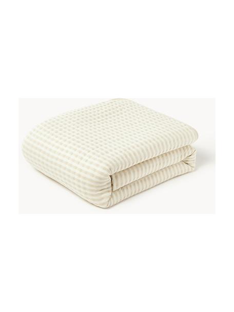 Gewatteerde bedsprei Nivia van katoen, Gebroken wit, lichtbeige, B 230 x L 250 cm (voor bedden tot 180 x 200 cm)