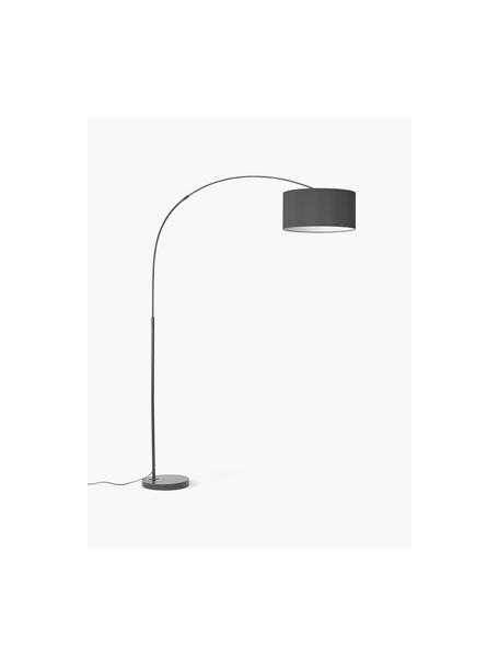 Lampa podłogowa łukowa Niels, Czarny, W 218 cm x G 50 cm