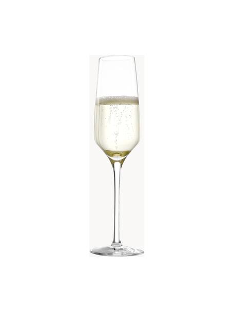 Flute champagne in cristallo Experience 6 pz, Cristallo, Trasparente, Ø 6 x Alt. 22 cm, 190 ml