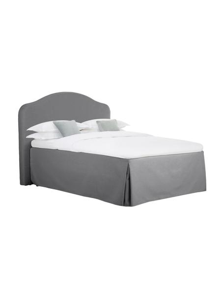 Premium Boxspringbett Dahlia, Webstoff Dunkelgrau, B 160 x L 200 cm, Härtegrad H3