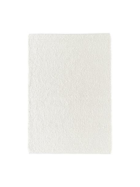 Handgewebter Teppich Leah in Weiss, 100 % Polyester, GRS-zertifiziert, Weiss, B 80 x L 150 cm
