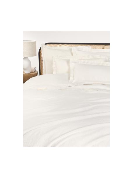 Housse de couette en lin délavé avec ourlet Pure, 100 % pur lin
Densité 110 fils par pouce carré, qualité standard

Le matériau est certifié STANDARD 100 OEKO-TEX®, 15.HIN.65948, HOHENSTEIN HTTI, Blanc cassé, larg. 220 x long. 240 cm