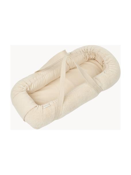 Tragbares Babynest Gro aus Baumwolle, 100 % Baumwolle, Cremeweiß, B 32 x L 76 cm