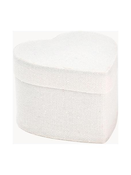 Confezioni regalo Heart 6 pz, Cotone, Bianco, Larg. 5 x Alt. 7 cm