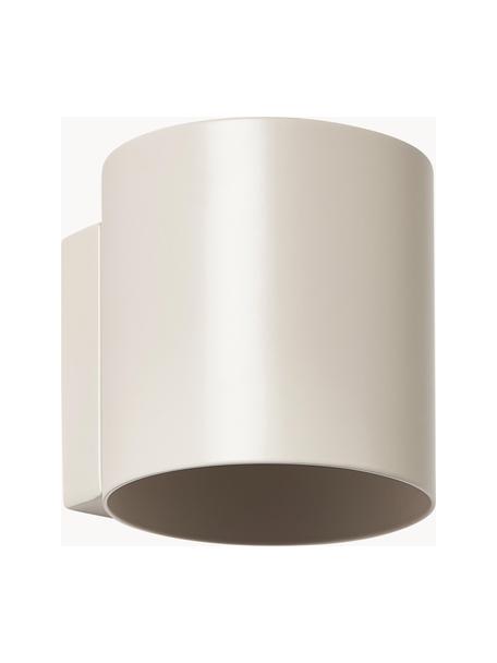 Petite applique murale Roda, Beige clair, larg. 10 x haut. 10 cm
